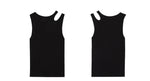 Load image into Gallery viewer, Padded Cutout Tank Top in Black