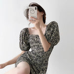 Load image into Gallery viewer, Floral Blouson Mini Dress
