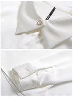 Load image into Gallery viewer, Collar Button Placket Shirt in White