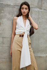 Load image into Gallery viewer, Maia Halter Twist Top