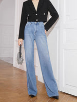 Load image into Gallery viewer, Asa Wide Leg Jeans - Blue