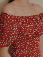 Load image into Gallery viewer, Petunia Floral 2-Way Dress in Red