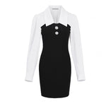 Load image into Gallery viewer, Astrid Duo Shirt Mini Dress- Black