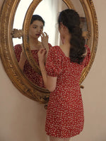 Load image into Gallery viewer, Petunia Floral 2-Way Dress in Red