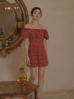 Load image into Gallery viewer, Petunia Floral 2-Way Dress in Red
