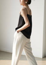 Load image into Gallery viewer, Double Strap Cross Back Camisole in Black