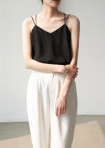 Load image into Gallery viewer, Double Strap Cross Back Camisole in Black