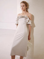 Load image into Gallery viewer, Behati Ruffle Midi Dress