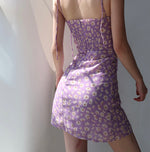 Load image into Gallery viewer, Nepeta Tie Strap Mini Dress in Purple