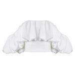 Load image into Gallery viewer, Brodie Off Shoulder Scrunchie Top - Cloud