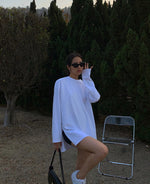Load image into Gallery viewer, Off Duty Oversized Long Tee in White