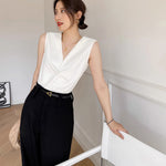 Load image into Gallery viewer, Shenton Twist Sleeveless Top in White