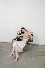 Load image into Gallery viewer, Classic Bias Cut Slip Skirt in Champagne- S