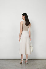 Load image into Gallery viewer, Classic Bias Cut Slip Skirt in Champagne- S