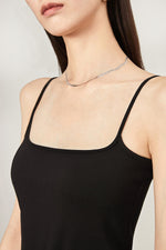 Load image into Gallery viewer, Square Neck Camisole Top in Black