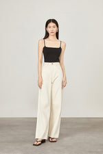 Load image into Gallery viewer, Square Neck Camisole Top in Black