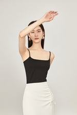 Load image into Gallery viewer, Square Neck Camisole Top in Black