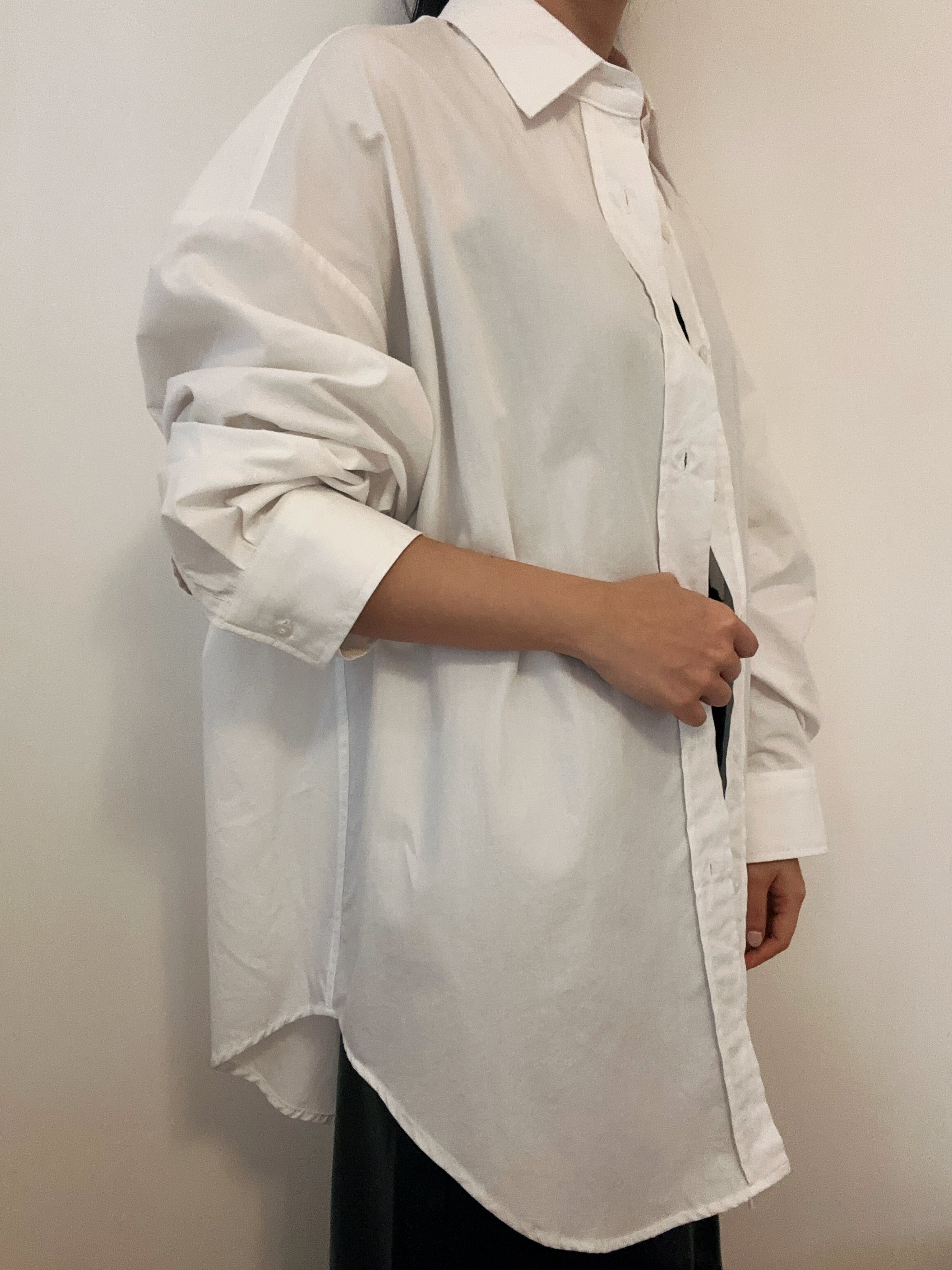 Korean Lemage 2-Way Oversized Shirt [2 Colours]