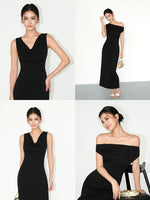 Load image into Gallery viewer, 2-Way Modal Stretch Maxi Dress [2 Colours]
