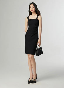 Sleeveless Shift Dress [2 Colours]