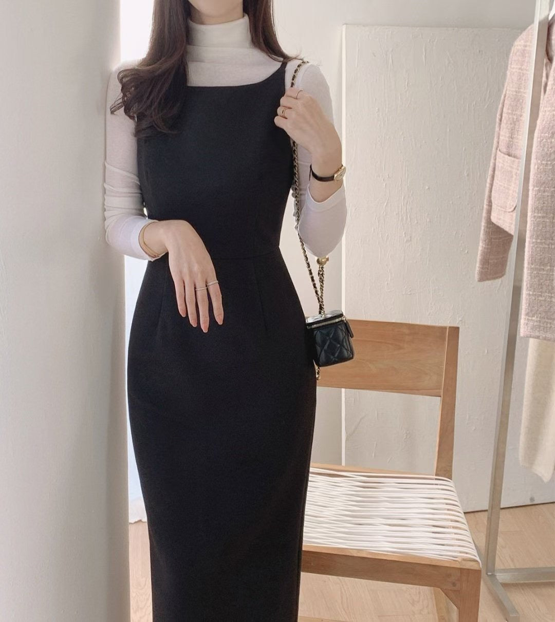 Korean Jako Dress in Grey