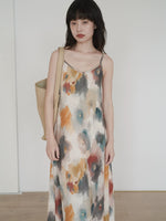 Load image into Gallery viewer, Watercolour Printed Cami Dress in Multi
