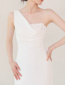 Toga Asymmetric Shift Dress in White