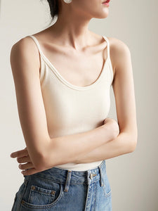 Classic Round Neck Stretch Camisole [3 Colours]