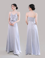 Load image into Gallery viewer, Satin Evening Maxi Dresses in Blue [5 Styles]
