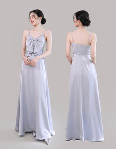 Satin Evening Maxi Dresses in Blue [5 Styles]