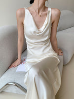 Load image into Gallery viewer, Satin Drape Top + Skirt Set [3 Colours]
