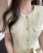Load image into Gallery viewer, [Ready to Ship] Korean Light Tweed Dress [2 Colours]
