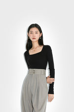 Load image into Gallery viewer, [Ready Stock] Fine Knit Wool Blend Top - S

