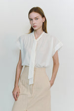 Load image into Gallery viewer, Korean Keurumi Tie Blouse [2 Colours]
