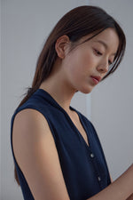 Load image into Gallery viewer, Korean Tencel Vest Top + Neck Tie [4 Colours]
