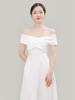 Load image into Gallery viewer, Satin Evening Gowns in White [6 Styles]
