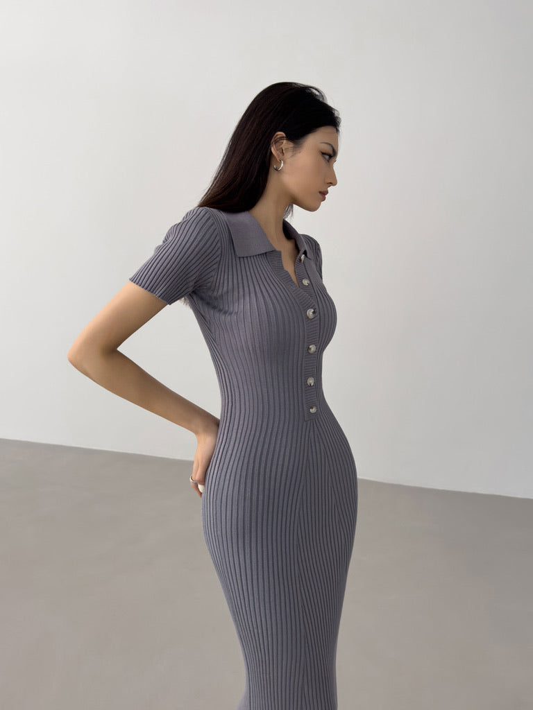 Polo Bodycon Mermaid Dress [4 Colours]