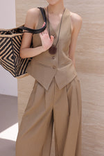 Load image into Gallery viewer, Tailored Vest // Wide Leg Trousers [2 Colours]

