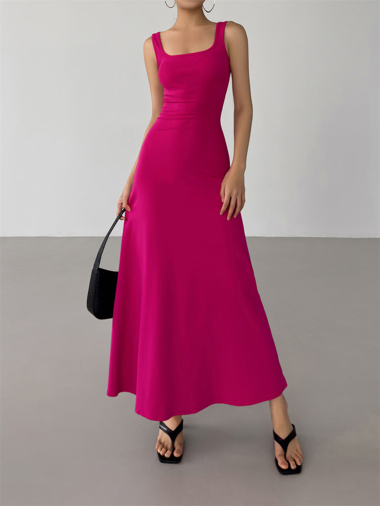 Sleeveless Maxi Flare Dress [5 Colours]