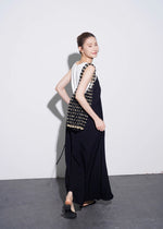 Load image into Gallery viewer, 2 Piece Tank + Drop Back Pocket Maxi Dress Set in Black
