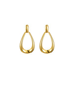 Load image into Gallery viewer, Oval Loop Drop Earrings in Gold
