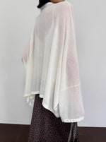 Load image into Gallery viewer, Oversized Drape Sheer Cardigan [2 Colours]
