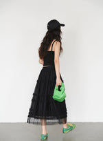 Load image into Gallery viewer, Layered Tulle Skirt in Black
