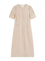 Load image into Gallery viewer, Tencel Blend Button Pocket Shift Dress in Pink
