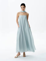 Load image into Gallery viewer, Crepe Pocket Tent Dress + Detachable Sash [2 Colours]
