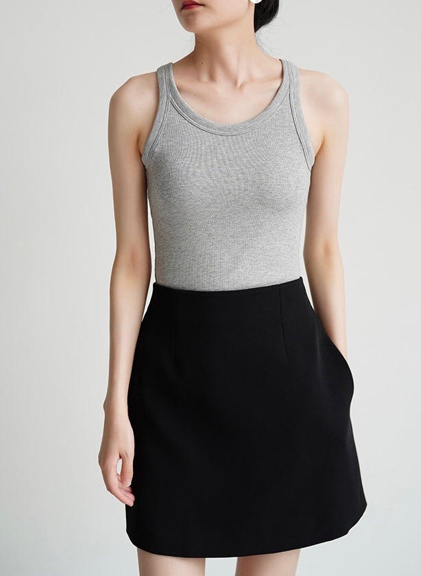 Classic Padded Stretch Tank Top [5 Colours]