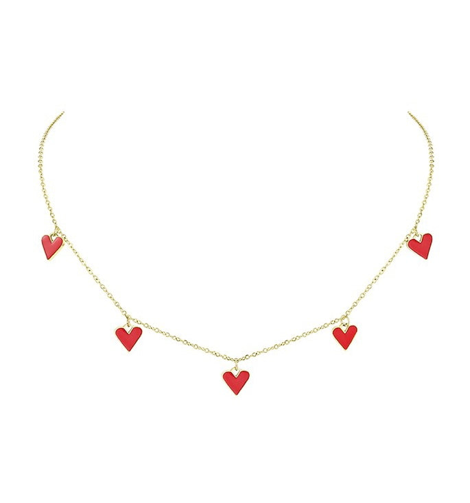 Heart Pendant Chain Necklace