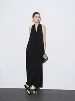 Load image into Gallery viewer, Linen Pocket Twist Back Maxi Dress [2 Colours]
