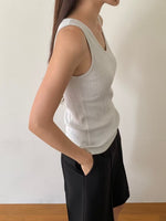 Load image into Gallery viewer, Korean Ribbed Stretch Tank  [6 Colours]

