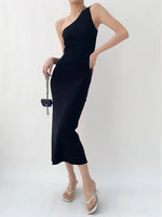 Load image into Gallery viewer, Toga Midi Dress in Black
